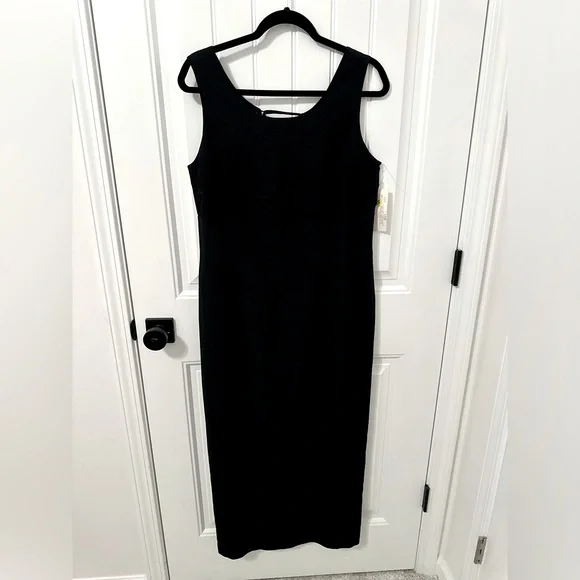 2000s maxi dress RICHARD TYLER Y2K 2000s Beaded Mesh Slim Maxi Dress